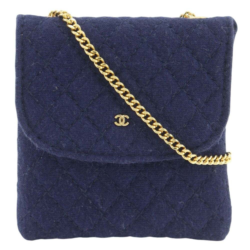 CHANEL Blue Pouch